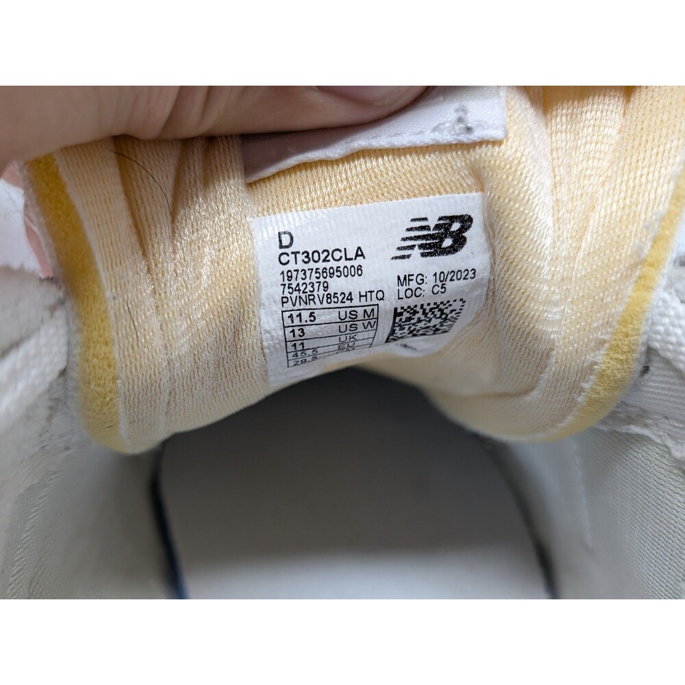 New Balance CT302CLA Triple White Leather Sneaker Mens 11.5 Y2K Clean - Picture 10 of 10